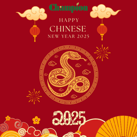 Champion Wishing You a Prosperous Chinese New Year 2025!